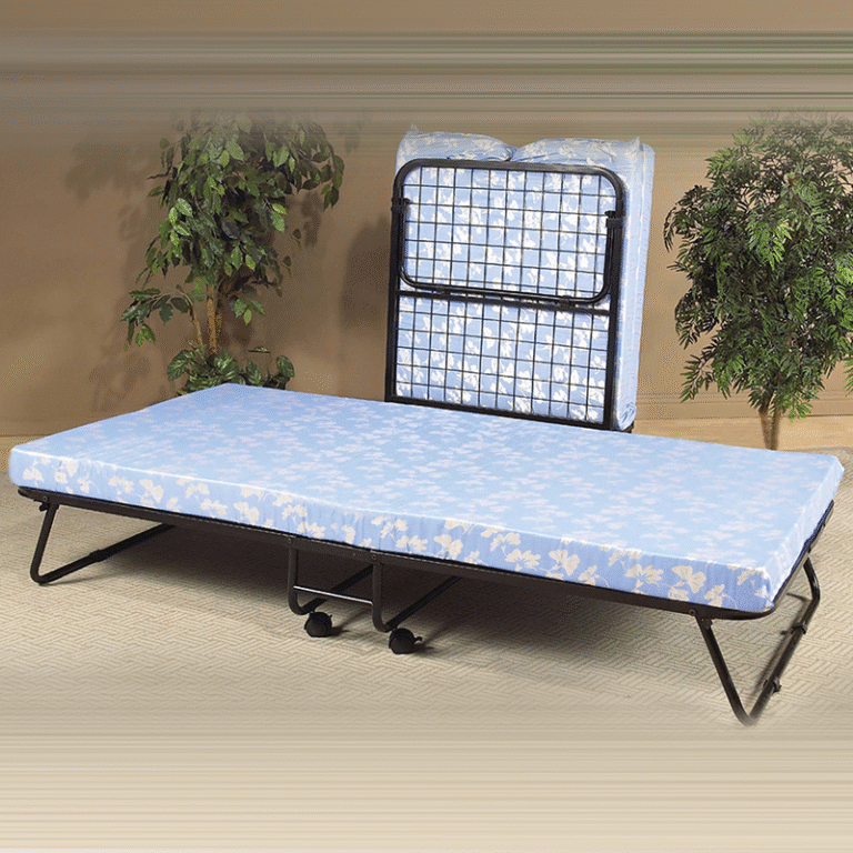39" Rollaway Folding Bed With 3" Thick Foam Mattress