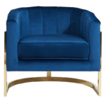 Accent Bucket Chair in Royal Blue