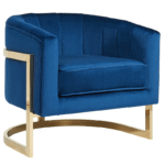 Accent Bucket Chair in Royal Blue