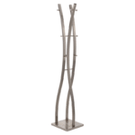 Chromatica, Coat Rack In Brushed Nickel