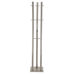 Chromatica, Coat Rack In Brushed Nickel