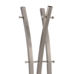 Chromatica, Coat Rack In Brushed Nickel