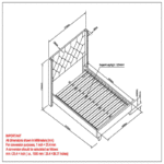 Modern Blue Velvet Queen Size Platform Bed