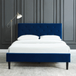 Modern Style Queen Bed in Blue No Box Required