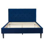 Modern Style Queen Bed in Blue No Box Required