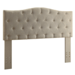 Queen/Double Headboard in Natural Linen with Button Tufting Very Classy