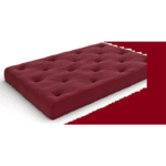 Sofa Bed Futon Espresso Wood and Black Metal Very Strong