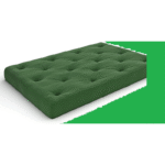 Sofa Bed Futon Espresso Wood and Black Metal Very Strong