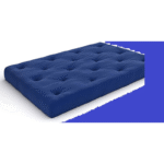 Sofa Bed Futon Espresso Wood and Black Metal Very Strong