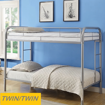 Twin/Twin Strong Metal Bunk Bed Different Colors To Choose