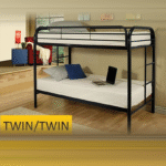 Twin/Twin Strong Metal Bunk Bed Different Colors To Choose